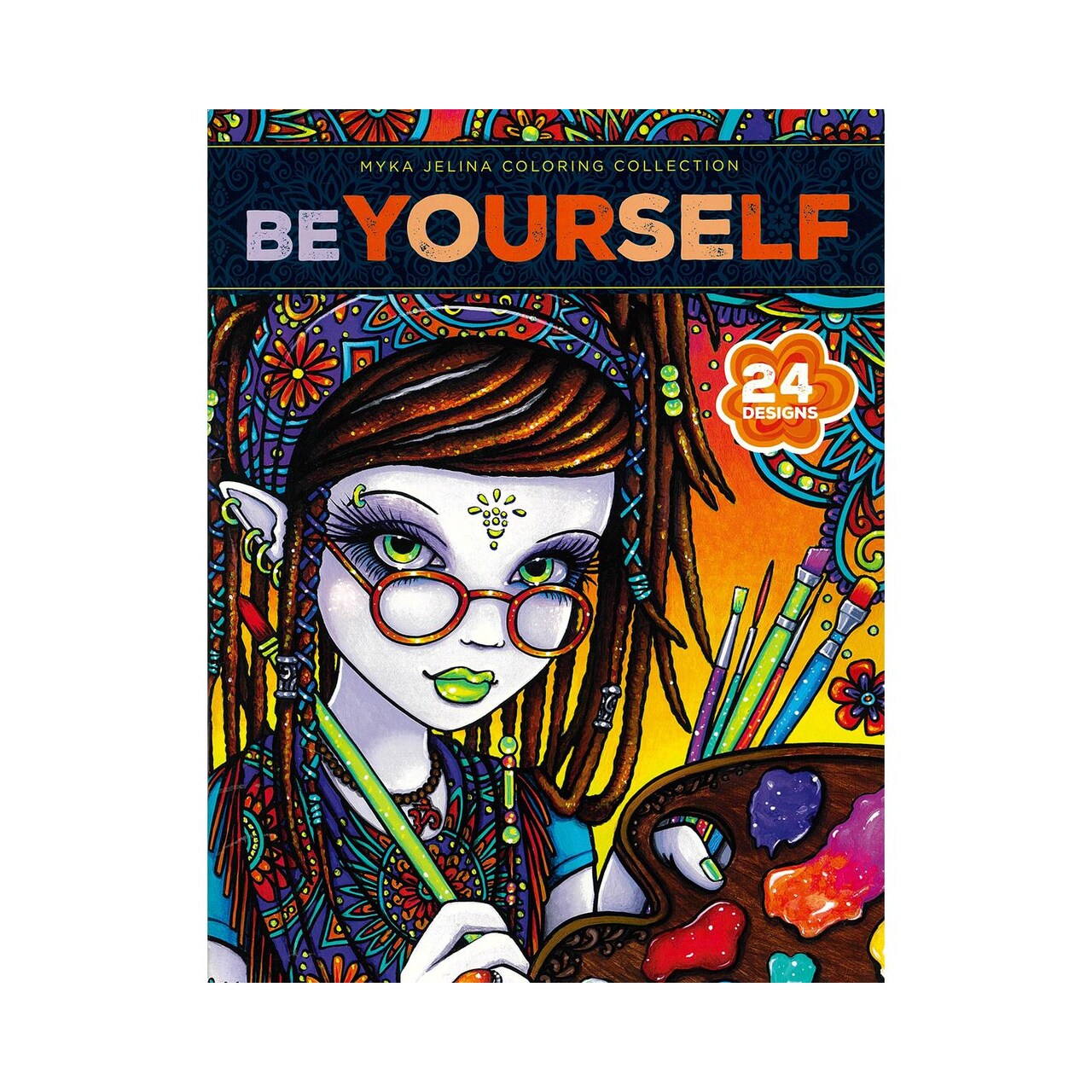 Leisure Arts Myka Jelina, Be Yourself, Adult Coloring Book, Coloring Books Adults Relaxation, Adult Book Women, Books For Teens, Book